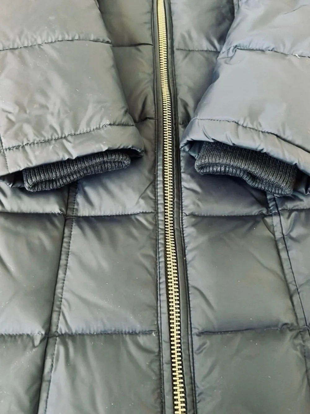 Michael Kors navy long puffer jacket women’s size XS